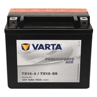 VARTA YTX12-BS 10Ah AGM YTX12 ŠTARTOVANÁ!!!