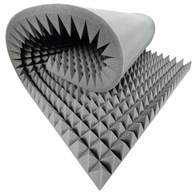 Akustická penová pyramídová zvukotesná podložka 8 cm