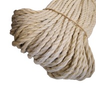 Ozdobné jachtárske jutové lano, biele, 5 mm, 20 m Ozdobné jachtárske jutové lano, biele, 5 mm, 20 m