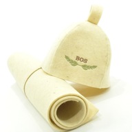 Sauna / sacia sada - Klobúk, podložka / koberček - XL Sauna / sacia sada - Klobúk, podložka / koberček - XL