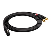 Red's Music XLR F / 2x RCA cinch audio kábel 4m Red's Music XLR F / 2x RCA cinch audio kábel 4m