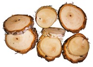 Plátky dreva NATURAL BREZA, kotúče 6-9 cm/100 ks