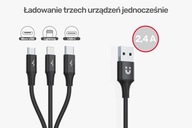 Jednotka USB - USB-C / microUSB / Lightning káblov