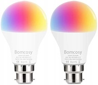 Bomcosy smart žiarovka 2 kusy B22 LED RGB WiFi