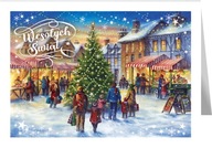 Pohľadnica na vianočný trh s textom BT598