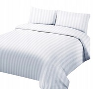 Obliečka na paplón 160x200 Hotelowa Damask biele pruhy 4 mm Obliečka na paplón 160x200 Hotelowa Damask biele pruhy 4 mm