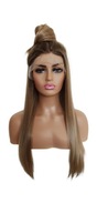 ČIPKOVÁ PREDNÁ parochňa hnedá blond 40/55/70cm + 2 ČIAPKY ČIPKOVÁ PREDNÁ parochňa hnedá blond 40/55/70cm + 2 ČIAPKY