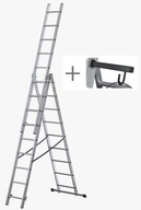 Multifunkčný rebrík 3x9, priemyselný hliníkový