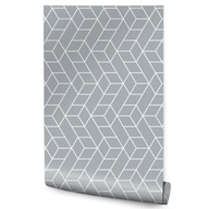 Geometrické tapety do spálne, módne kocky Geometrické tapety do spálne, módne kocky