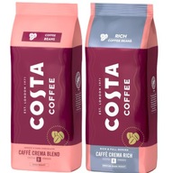 Costa Coffee Caffe Crema Bohaté kávové zrná 1kg+Costa Coffee Caffe Crema 1kg Costa Coffee Caffe Crema Bohaté kávové zrná 1kg+Costa Coffee Caffe Crema 1kg