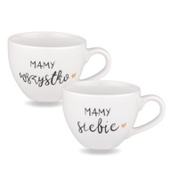 Hrnčeky 500 ml „Máme všetko, máme sami“ - relevantný darček pre milencov Hrnčeky 500 ml „Máme všetko, máme sami“ - relevantný darček pre milencov