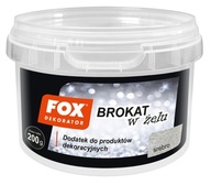 Fox Dekorator Glitter gélová prísada do laku, farieb STRIEBRO 200 g