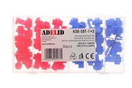 ADELID SADA ELEKTRICKÝCH RÝCHLOKONEKTOROV KSE-SET-1+2 1 BALENIE = 50 KS ADELID SADA ELEKTRICKÝCH RÝCHLOKONEKTOROV KSE-SET-1+2 1 BALENIE = 50 KS