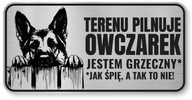 Pozor psov znak - nemecký ovčiak Pozor psov znak - nemecký ovčiak