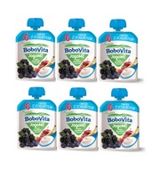 Pena z bobuľového ovocia s banánom Bobovita 6x80 g Pena z bobuľového ovocia s banánom Bobovita 6x80 g
