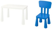 IKEA MAMMUT Detský stôl + stolička