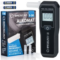 Alkohol BACSCAN F30 + 3 náustky + 2 roky kalibrácie Alkohol BACSCAN F30 + 3 náustky + 2 roky kalibrácie