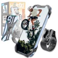 3D otočný silikónový držiak na telefón, riadidlá, bicykel, skúter, motocykel 3D otočný silikónový držiak na telefón, riadidlá, bicykel, skúter, motocykel