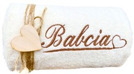 Darček pre babku a dedka VEĽKÝ HRUBÝ VYŠÍVANÝ UTERÁK Darček pre babku a dedka VEĽKÝ HRUBÝ VYŠÍVANÝ UTERÁK