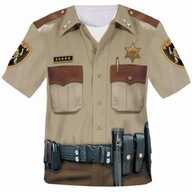 tričko SHERIFF'S T-SHIRT policajt DARČEK veľ. L