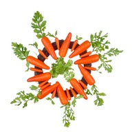 Veľkonočný veniec s mrkvovým vencom