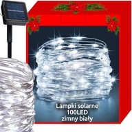 Solárne osvetlenie vianočného stromčeka 100 LED vnútorné/vonkajšie drôty | 11395 Solárne osvetlenie vianočného stromčeka 100 LED vnútorné/vonkajšie drôty | 11395