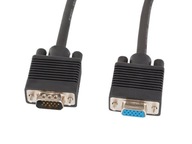 LANBERG VGA PREdlžovací kábel M/F 3M (tienený, ČIERNY) LANBERG VGA PREdlžovací kábel M/F 3M (tienený, ČIERNY)