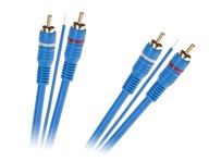 Kábel 2 x RCA - 2 x RCA + 5m drôt