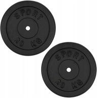 Liatinové závažie 2x20kg tanierová sada 40kg 31mm Liatinové závažie 2x20kg tanierová sada 40kg 31mm