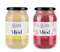 Med s malinou + Med s citrónom 1150g POĽSKÝ med Med s malinou + Med s citrónom 1150g POĽSKÝ med
