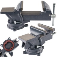 Zámočnícky zverák 125 mm, otočný s nákovou o 360 stupňov Zámočnícky zverák 125 mm, otočný s nákovou o 360 stupňov