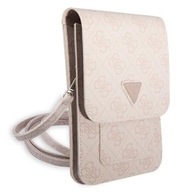 Taška na krk Telefón, GUESS 4G Nasúvacie puzdro 4G Triangle Wallet kožené