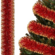 REŤAZ NA VIANOČNÝ STROMČEK červený 6m VIANOČNÁ VENČICA NA VIANOČNÝ STROMČEK XXL hrúbka 10cm REŤAZ NA VIANOČNÝ STROMČEK červený 6m VIANOČNÁ VENČICA NA VIANOČNÝ STROMČEK XXL hrúbka 10cm