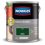 Nobiles Roof and Gutter Moss Green Matte 5L Nobiles Roof and Gutter Moss Green Matte 5L