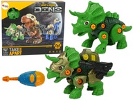 Dinosaur Unscrewable Triceratops Green Effects