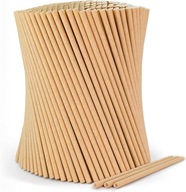 Papierové slamky z ekologického kraftu na nápoje, 250 kusov.