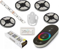 SET 20m RGB LED PÁS 5050 DOTYKOVÝ DIAĽKOVÝ NAPÁJANIE