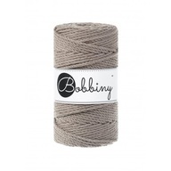 Bobbiny makramé struna 3mm 3PLY Coffee Bobbiny makramé struna 3mm 3PLY Coffee