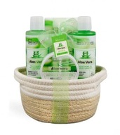 Aloe Vera IDC Set Upokojujúca sila Aloe Home SPA v prútenom košíku Aloe Vera IDC Set Upokojujúca sila Aloe Home SPA v prútenom košíku