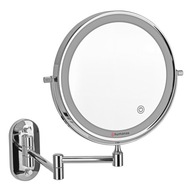 Humanas HS-BM01 kúpeľňové zrkadlo s LED - strieborné Humanas HS-BM01 kúpeľňové zrkadlo s LED - strieborné