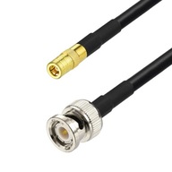 Anténny kábel BNC zástrčka / SMB zásuvka RG58 2m Anténny kábel BNC zástrčka / SMB zásuvka RG58 2m
