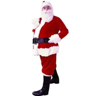 kompletný VYNIKAJÚCI kostým Santa Clausa 7v1