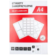 Etikety v hárku A4 105x57mm 1000 ks Etikety v hárku A4 105x57mm 1000 ks
