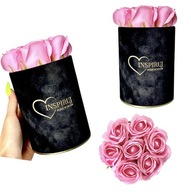 FLOWERBOX KYTICA MYDLOVÝCH KVETOV DARČEK NA VALENTÍNA FLOWERBOX KYTICA MYDLOVÝCH KVETOV DARČEK NA VALENTÍNA