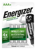 4x dobíjacie batérie Energizer R03/AAA NiMH 1,2V 700mAh 4x dobíjacie batérie Energizer R03/AAA NiMH 1,2V 700mAh