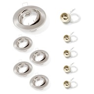 SET 5x POHYBLIVÉ SATÉNOVÉ HALOGÉNOVÉ SVIETIDLÁ ZAKÁZANÉ + ZÁSUVKA GU10 SET 5x POHYBLIVÉ SATÉNOVÉ HALOGÉNOVÉ SVIETIDLÁ ZAKÁZANÉ + ZÁSUVKA GU10