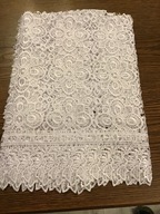 Biely guipure obrus All Lace 85cm/85cm