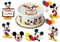 2D figúrky z fondánu: Mickey Mouse + meno 2D figúrky z fondánu: Mickey Mouse + meno