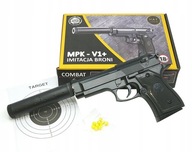 MPK-V1+- KOVOVÁ BB pištoľ NA MAT + loptičky