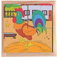 Kocka puzzle na vidieku Kocka puzzle na vidieku